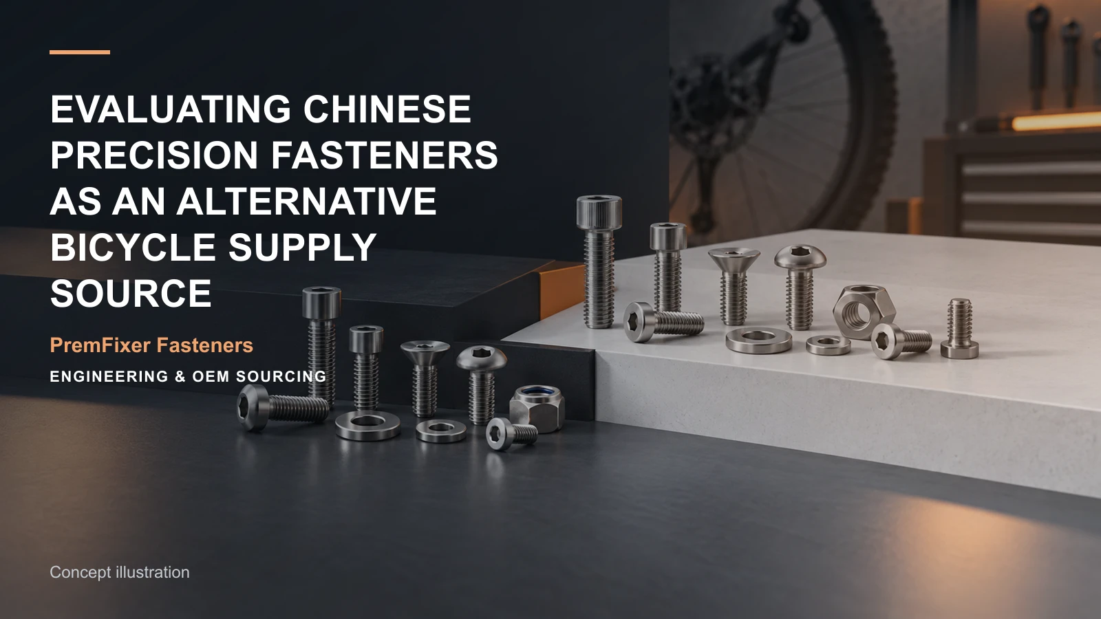 Concept illustration for Evaluating Chinese Precision Fasteners as an Alternative Bicycle Supply Source.