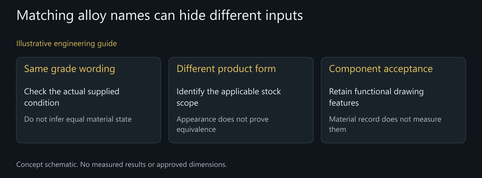 Illustrative comparison of stock offers with unresolved condition or form; no genuine certificates or substitution approval depicted.