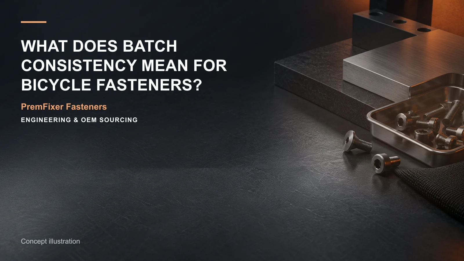 Concept illustration for What Does Batch Consistency Mean for Bicycle Fasteners?.
