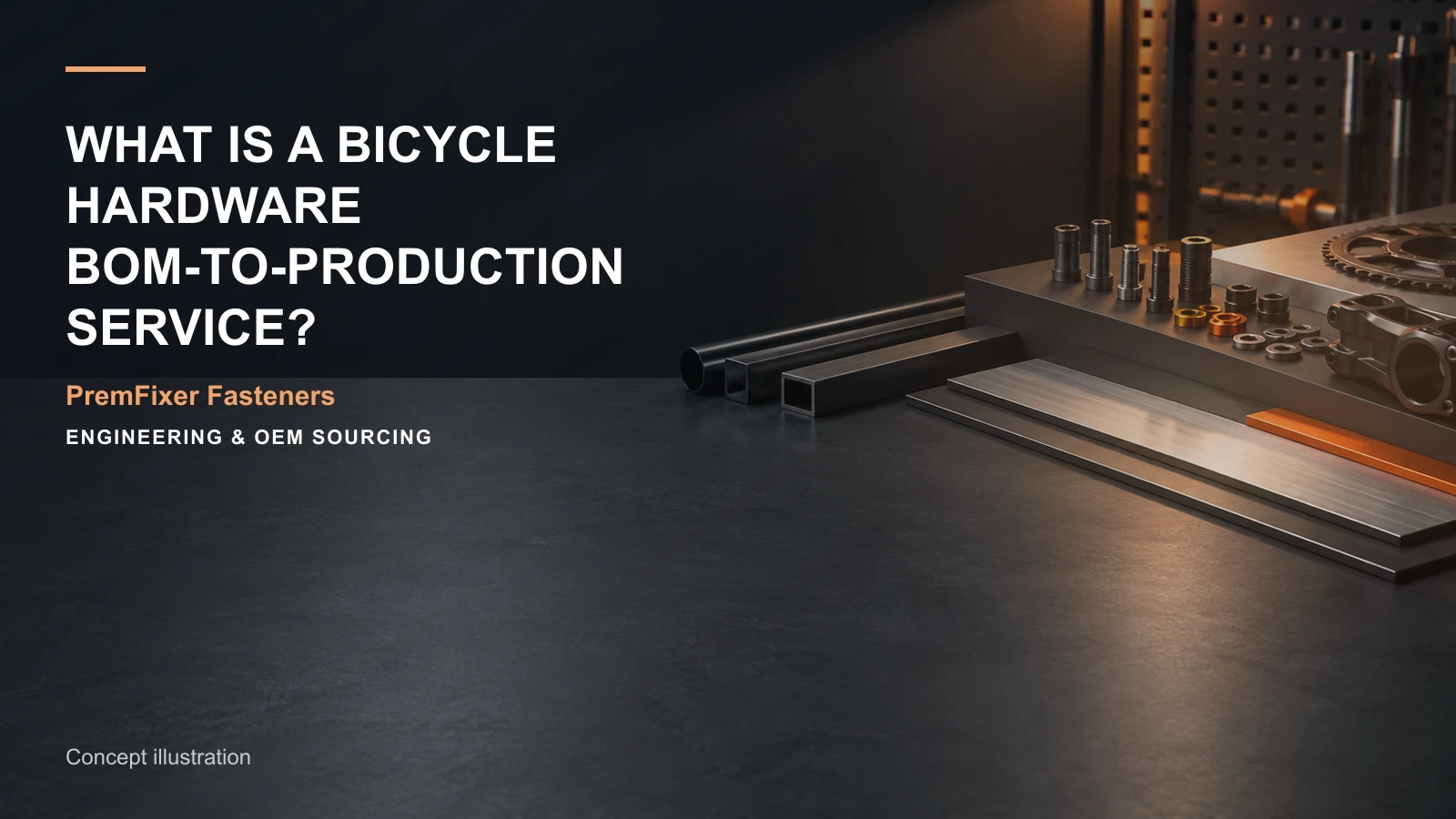 Concept illustration for What Is a Bicycle Hardware BOM-to-Production Service?.