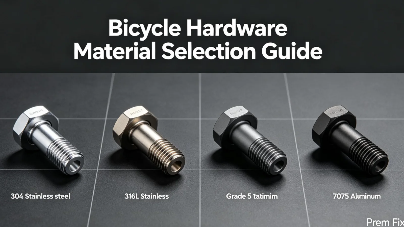 Comparison of stainless steel, titanium, and aluminum bicycle fastener materials