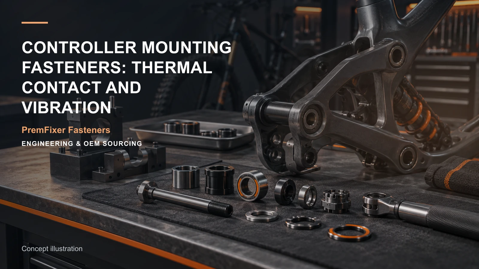 Concept illustration for Controller Mounting Fasteners: Thermal Contact and Vibration.