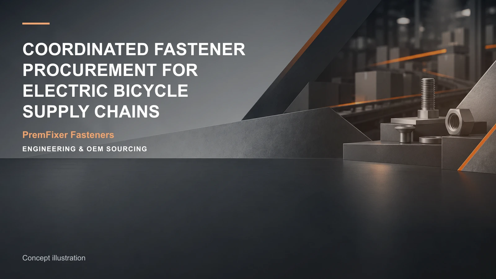 Concept illustration for Coordinated Fastener Procurement for Electric Bicycle Supply Chains.