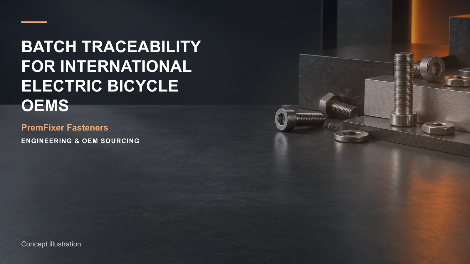 Concept illustration for Batch Traceability for International Electric Bicycle OEMs.
