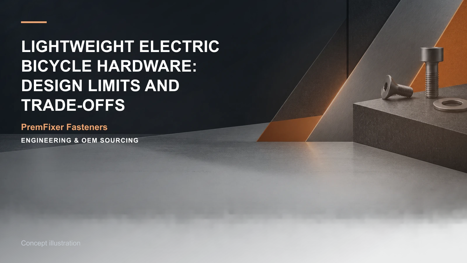 Concept illustration for Lightweight Electric Bicycle Hardware: Design Limits and Trade-Offs.