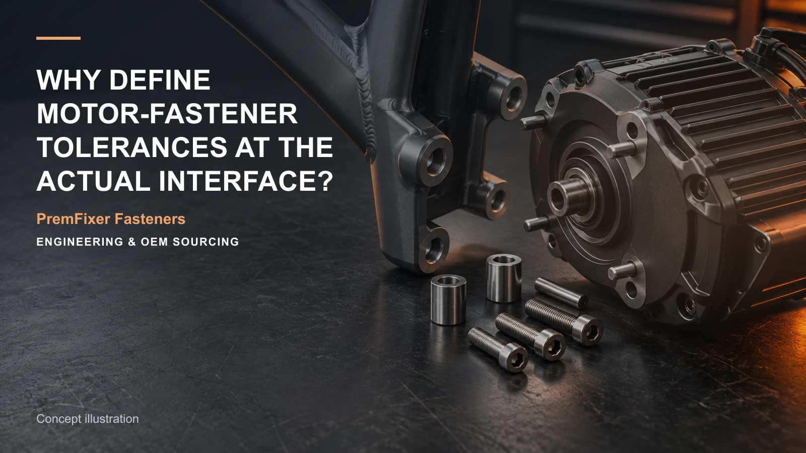 Concept illustration for Why Define Motor-Fastener Tolerances at the Actual Interface?.