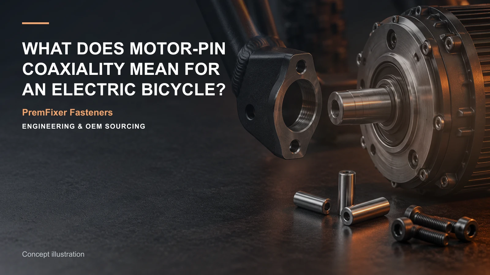 Concept illustration for What Does Motor-Pin Coaxiality Mean for an Electric Bicycle?.