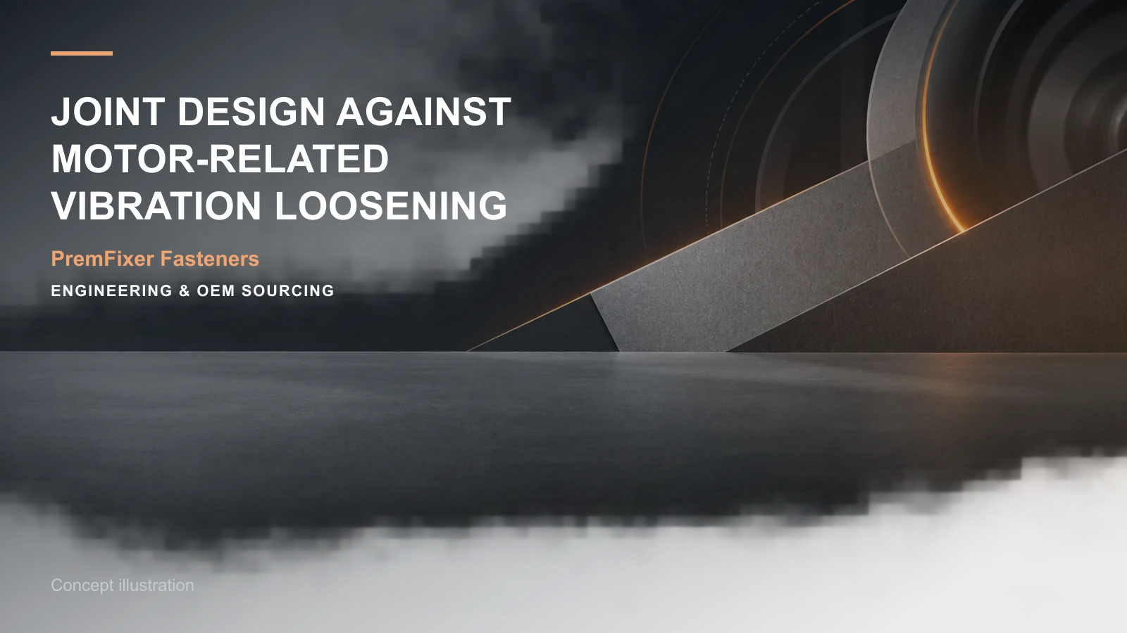 Concept illustration for Joint Design Against Motor-Related Vibration Loosening.