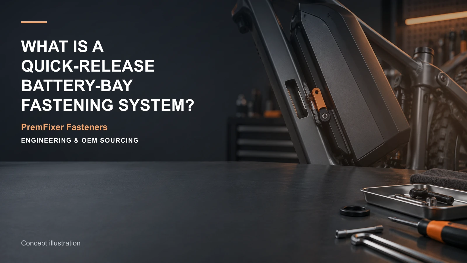 Concept illustration for What Is a Quick-Release Battery-Bay Fastening System?.