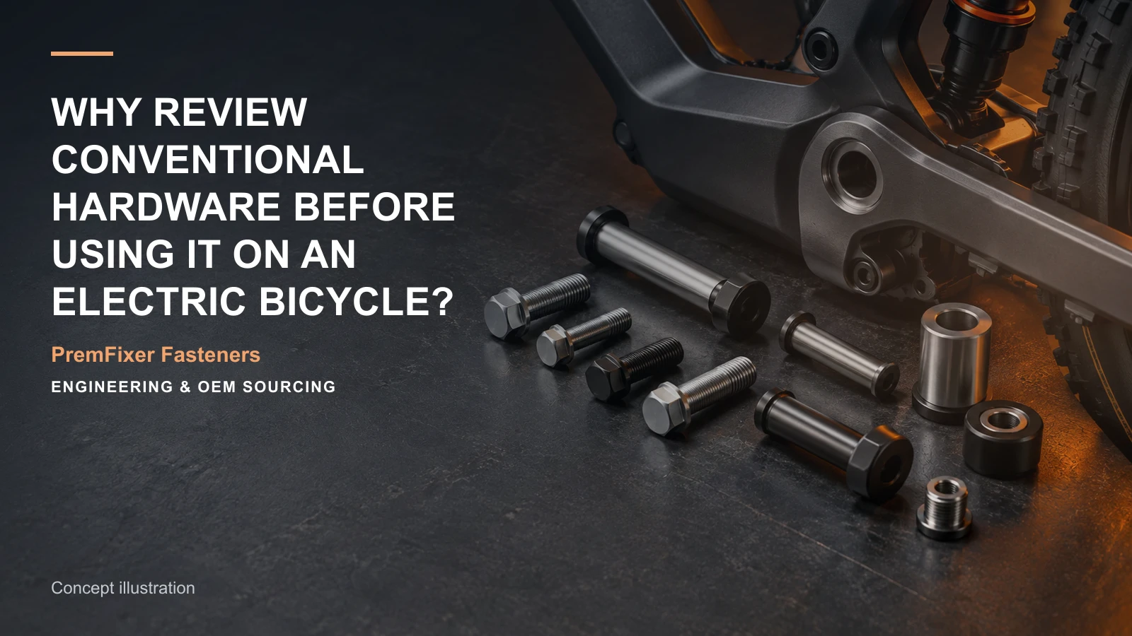 Concept illustration for Why Review Conventional Hardware Before Using It on an Electric Bicycle?.