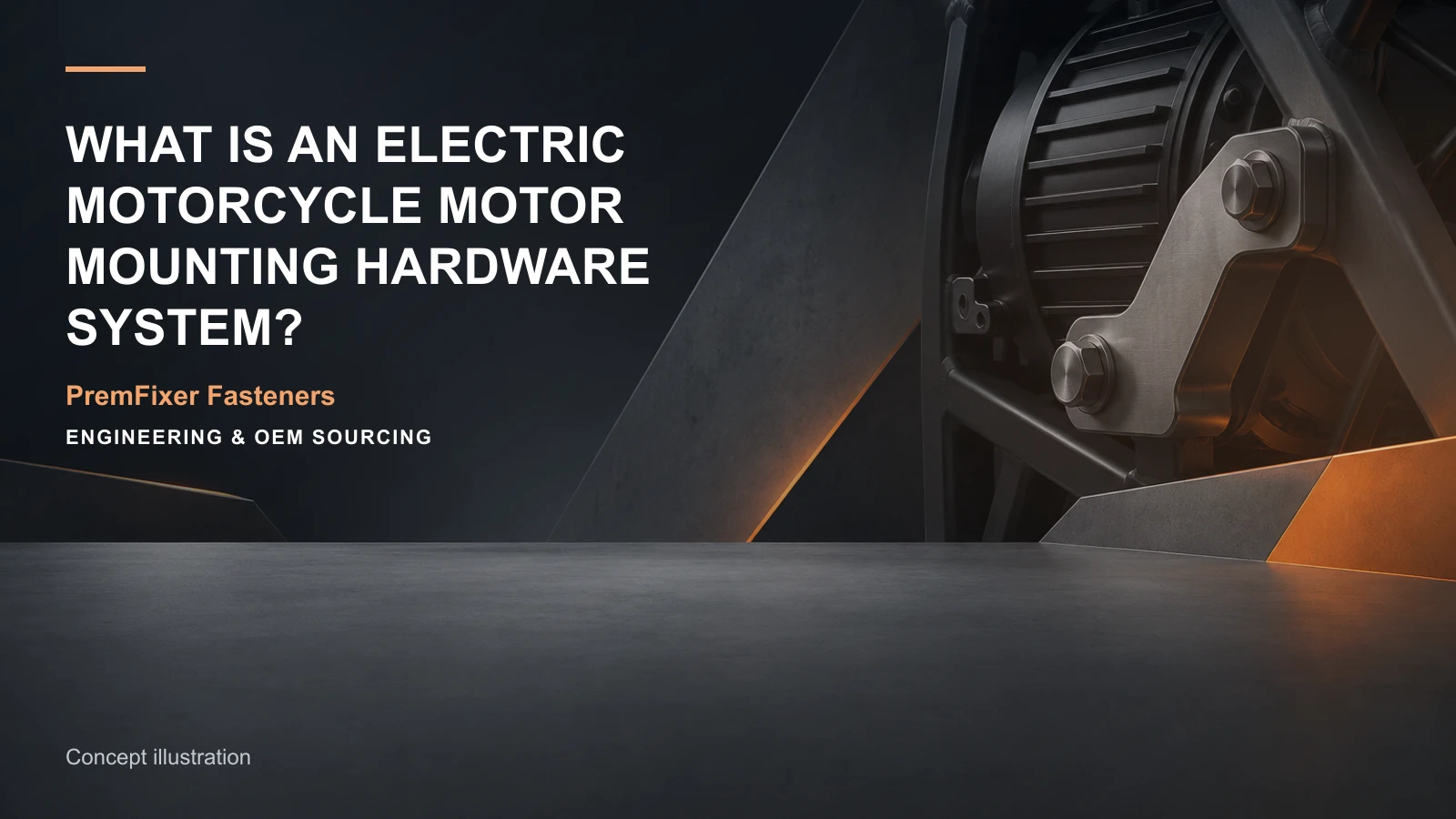 Concept illustration for What Is an Electric Motorcycle Motor Mounting Hardware System?.