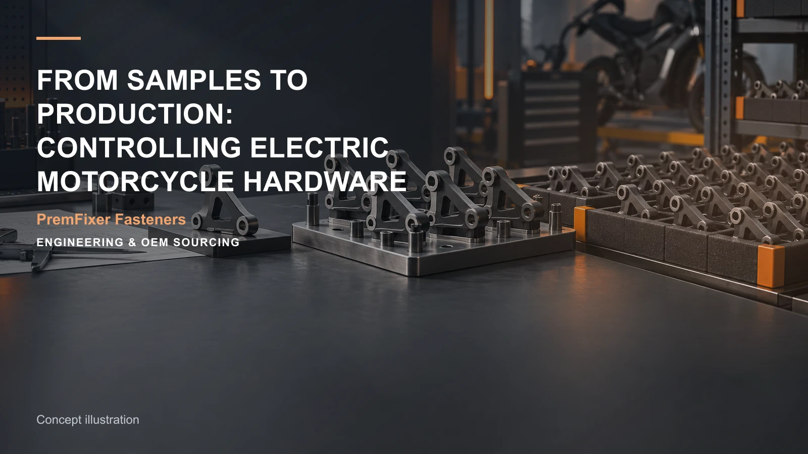 Concept illustration for From Samples to Production: Controlling Electric Motorcycle Hardware.