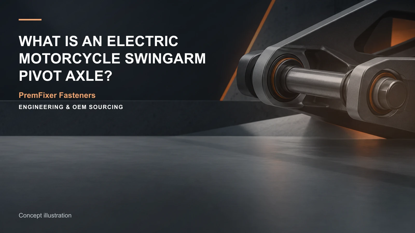 Concept illustration for What Is an Electric Motorcycle Swingarm Pivot Axle?.