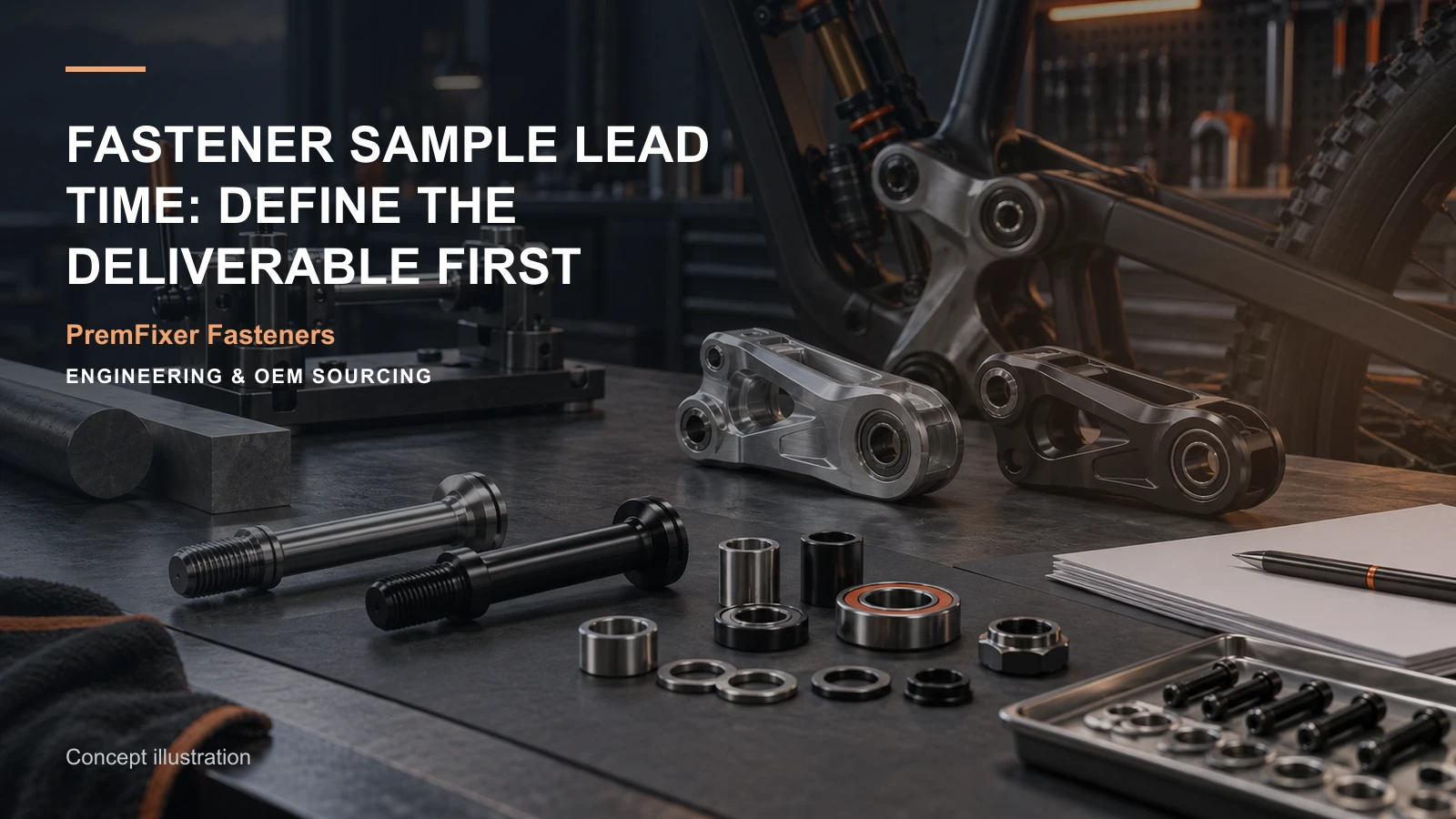 Concept illustration for Fastener Sample Lead Time: Define the Deliverable First.