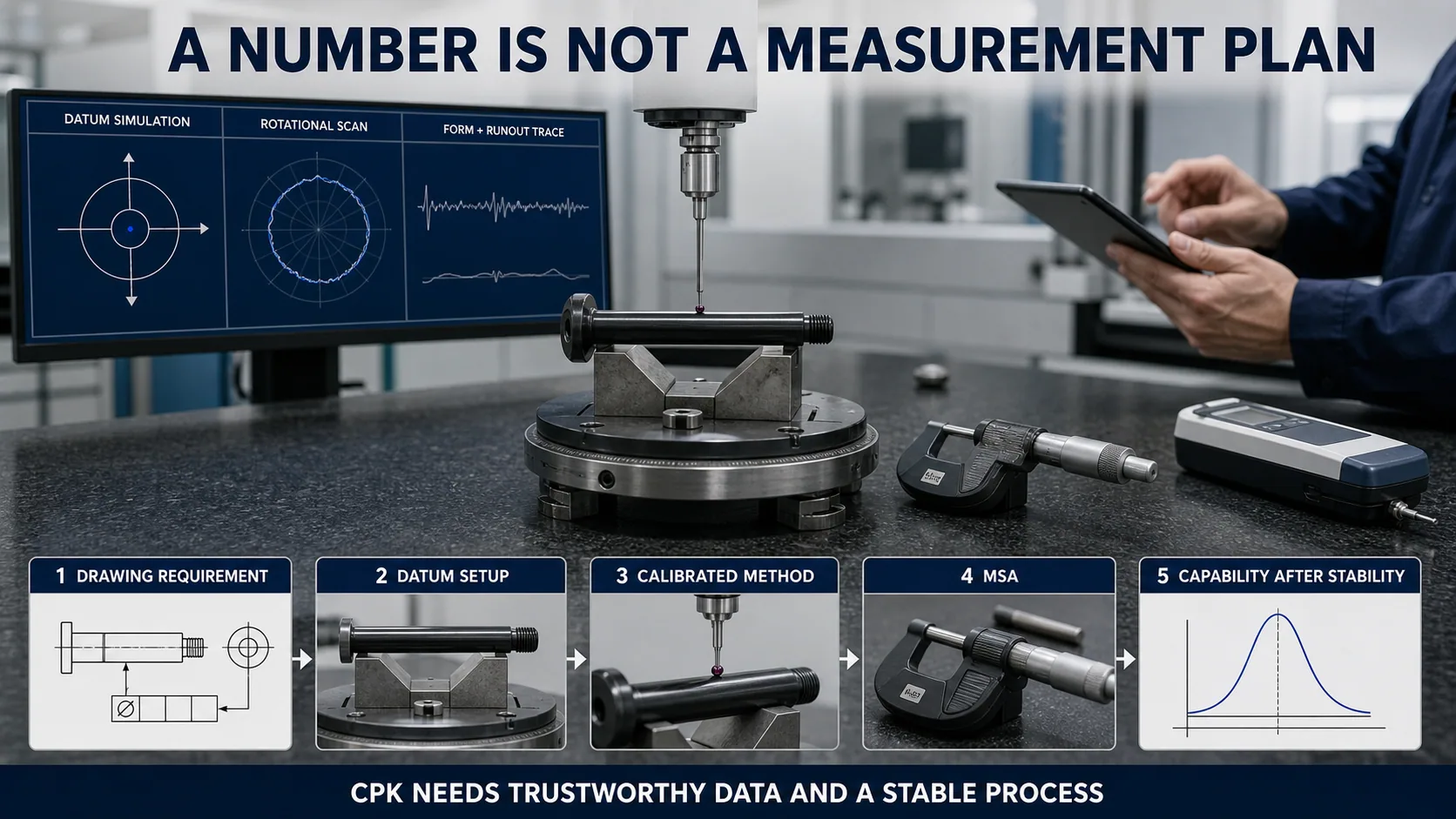 Metrology evidence chain for pivot hardware