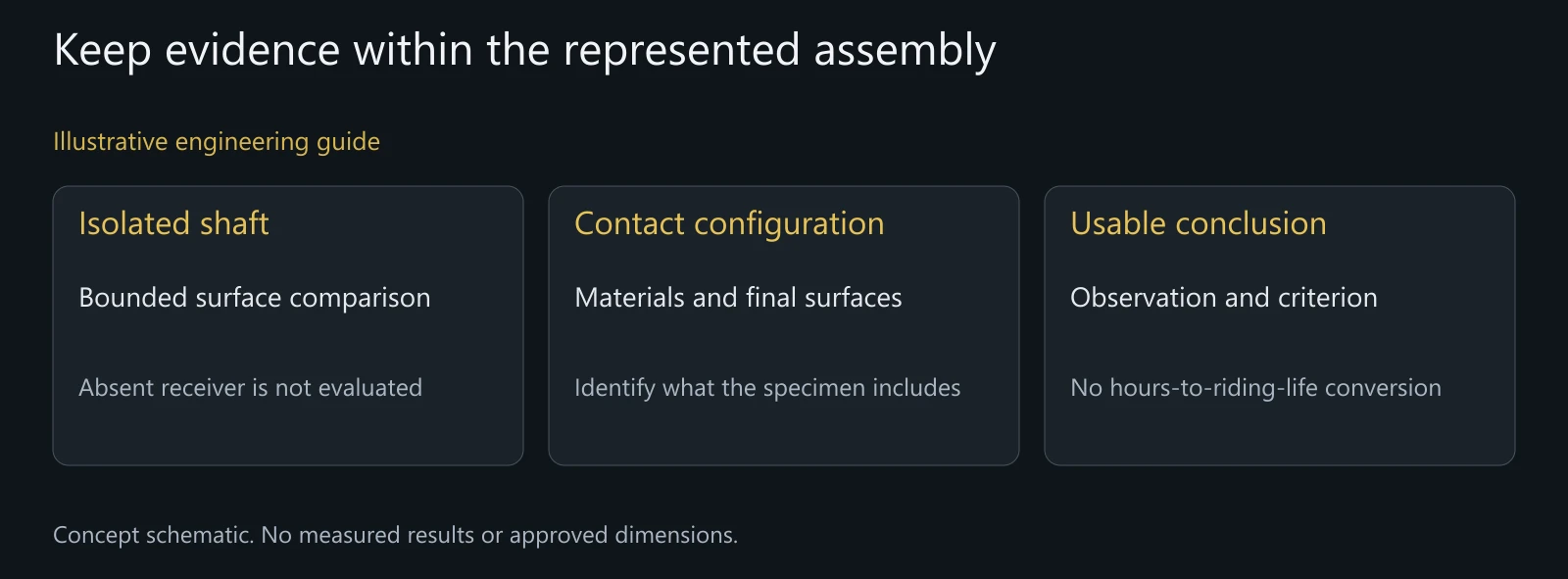 Conceptual evidence comparison, not a completed salt-spray test or an assurance of gravel service life.