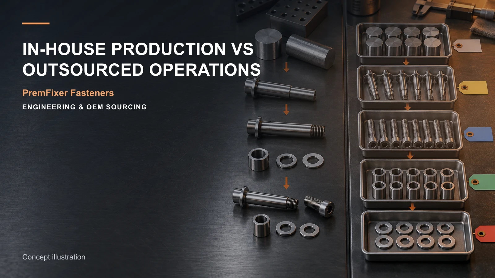 Conceptual engineering workspace introducing integrated fastener manufacturing for bicycle and electric-mobility OEM teams.