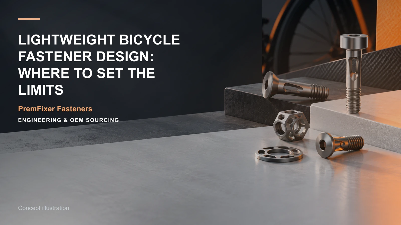 Concept illustration for Lightweight Bicycle Fastener Design: Where to Set the Limits.
