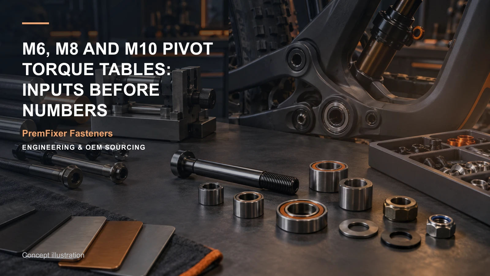 Concept illustration for M6, M8 and M10 Pivot Torque Tables: Inputs Before Numbers.