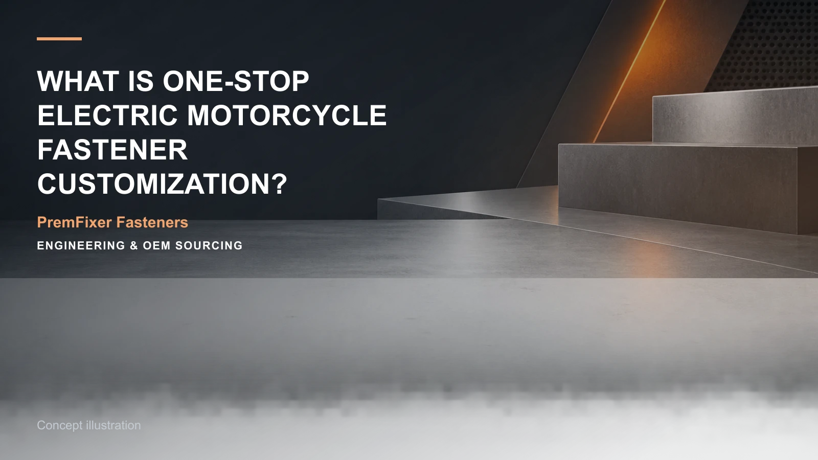 Concept illustration for What Is One-Stop Electric Motorcycle Fastener Customization?.