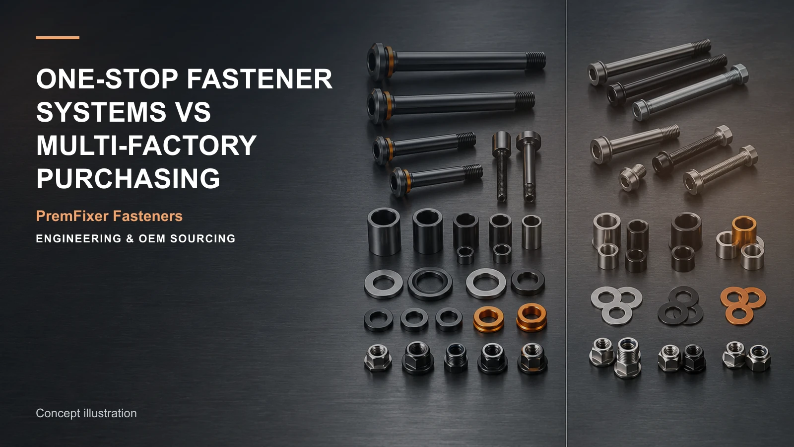 Conceptual engineering workspace introducing one-stop fastener system supply for bicycle and electric-mobility OEM teams.