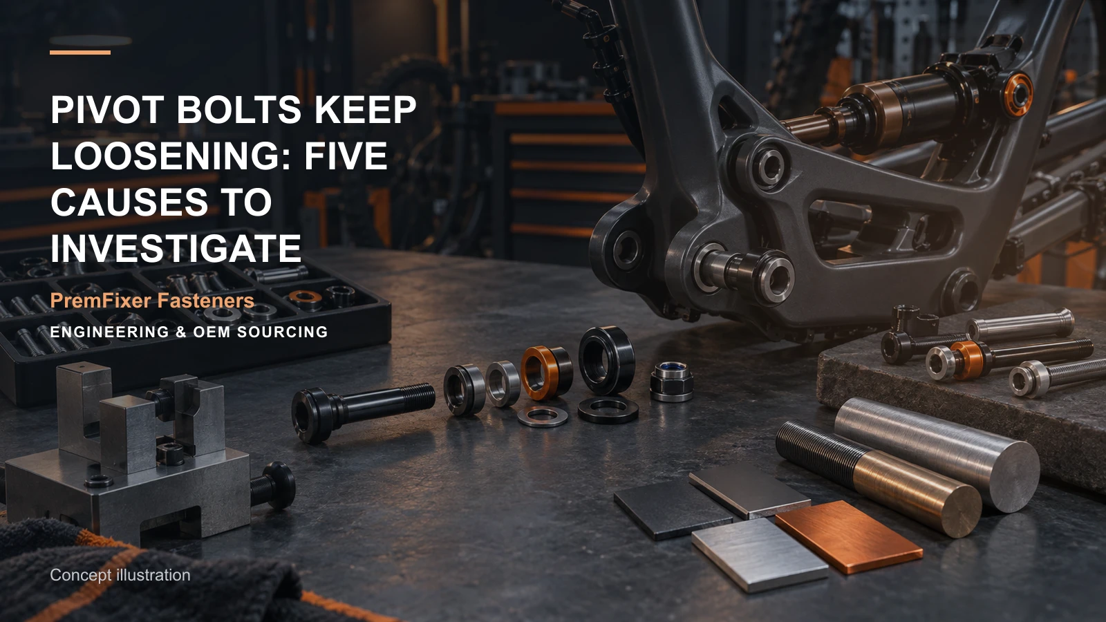 Concept illustration for Pivot Bolts Keep Loosening: Five Causes to Investigate.