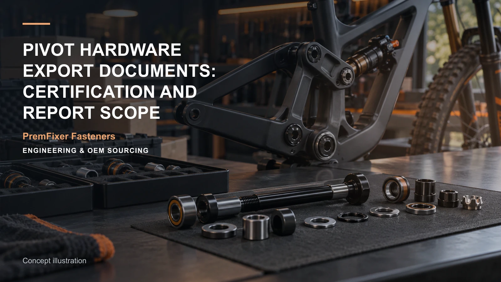 Concept illustration for Pivot Hardware Export Documents: Certification and Report Scope.