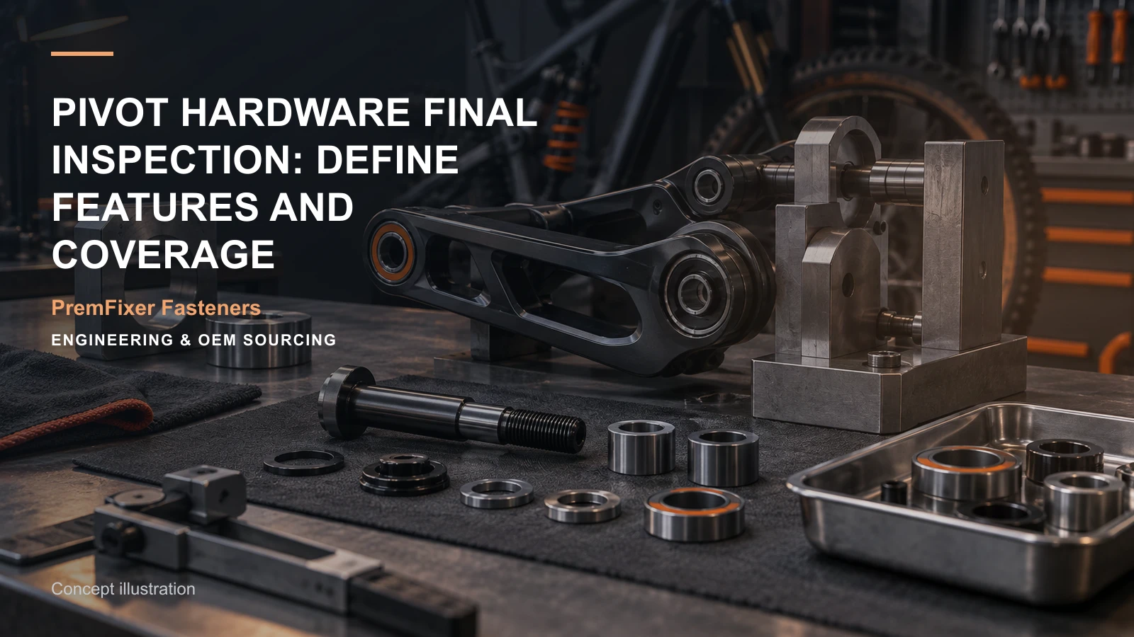 Concept illustration for Pivot Hardware Final Inspection: Define Features and Coverage.
