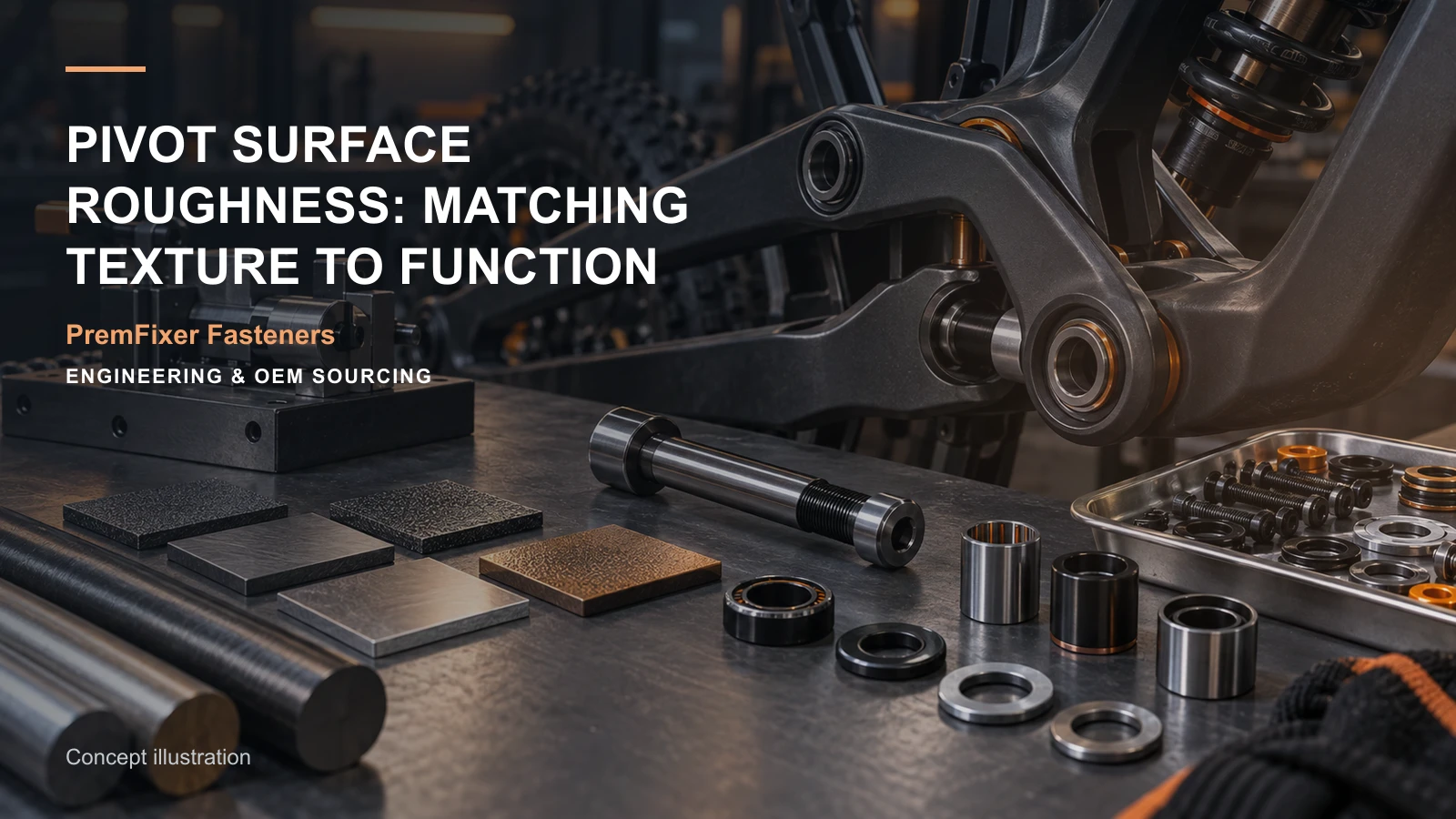 Concept illustration for Pivot Surface Roughness: Matching Texture to Function.