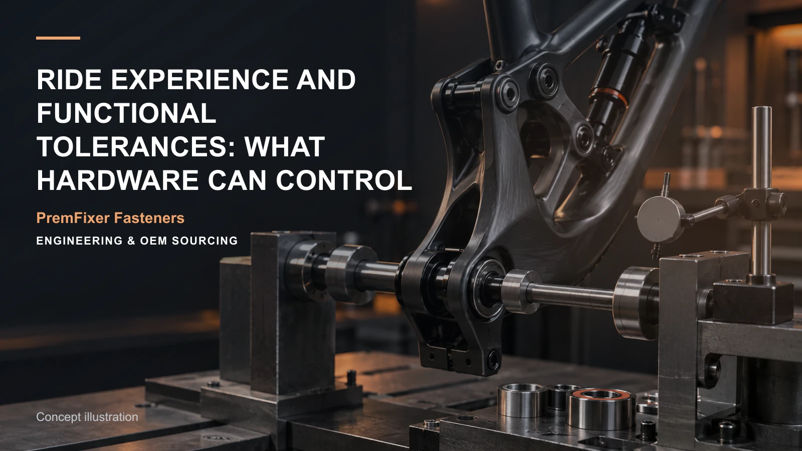Conceptual engineering workspace introducing functional bicycle-joint tolerances for bicycle and electric-mobility OEM teams.