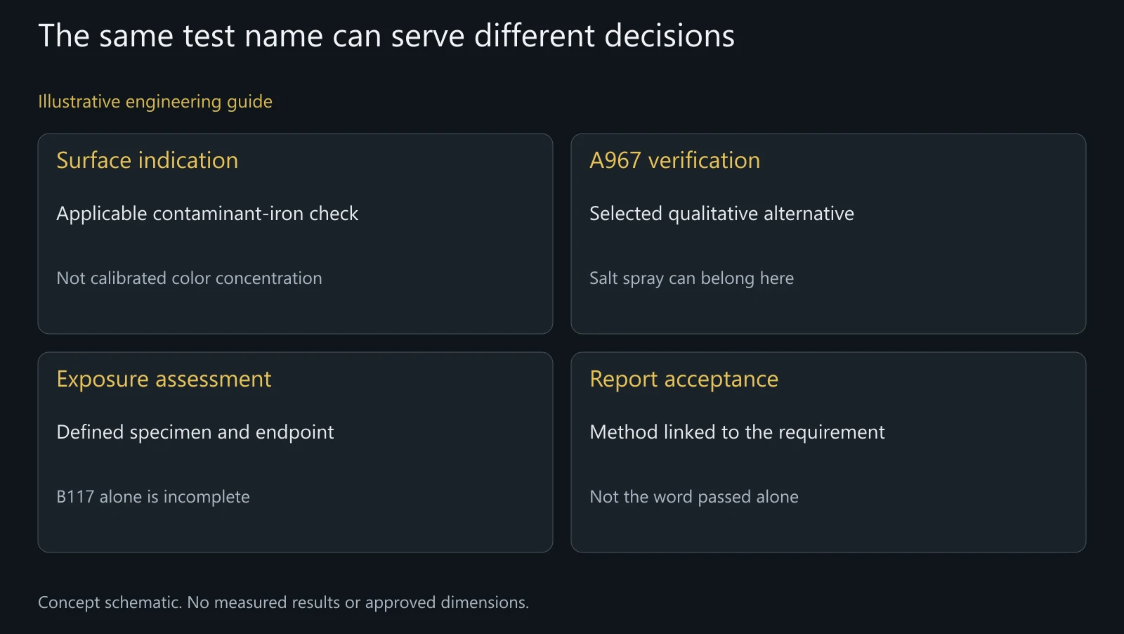 Concept method-selection guide, not a blue chemical indication, laboratory result or chamber procedure.