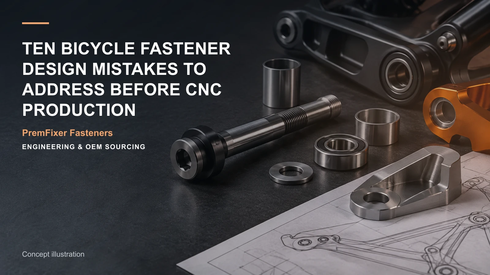 Concept illustration connecting functional input, tool access and material state in a bicycle hardware project.