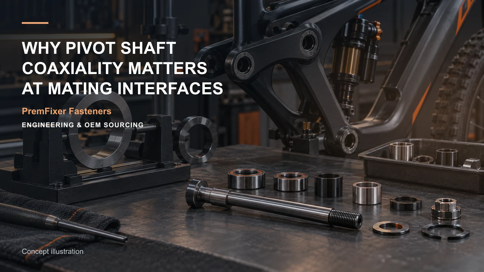 Concept illustration for Why Pivot Shaft Coaxiality Matters at Mating Interfaces.