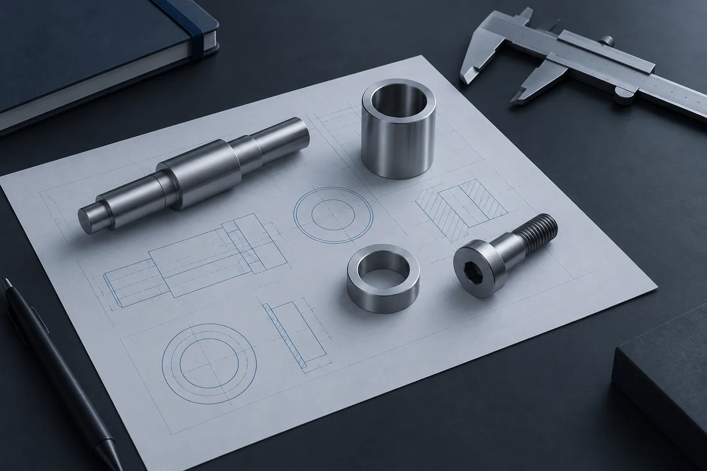Conceptual illustration of drawing-led component review