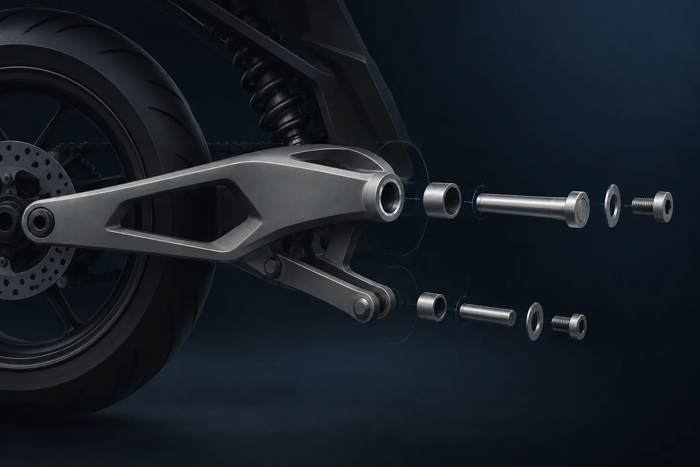Conceptual motorcycle and powersports project illustration