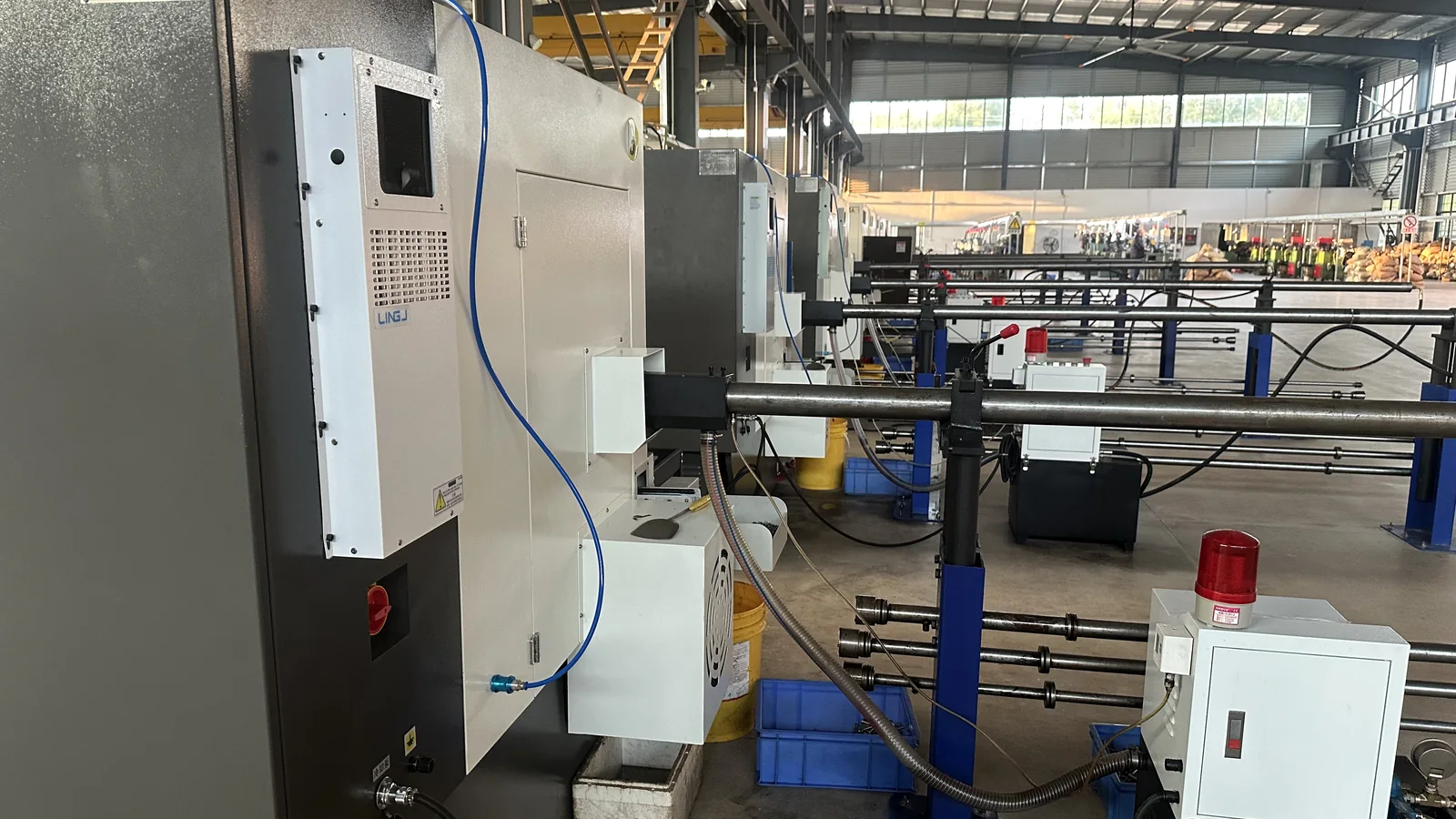 CNC lathe cell producing custom bicycle frame hardware