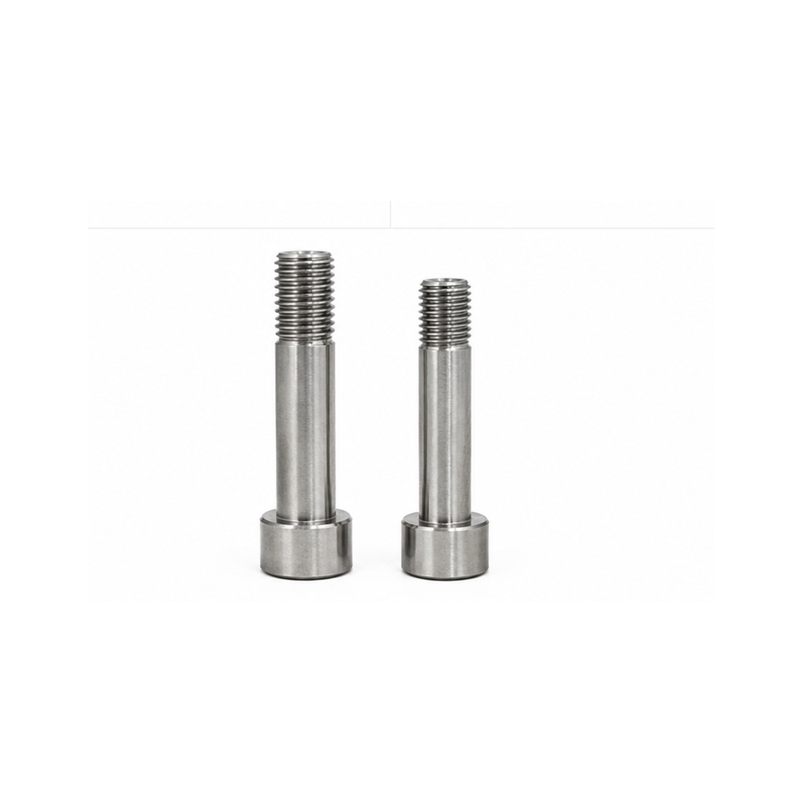 Pivot bolt with flanged head and threaded end