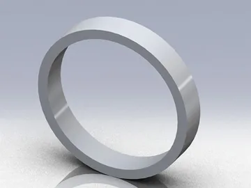 PS-H03 spacer washer technical render showing the bore and two end faces