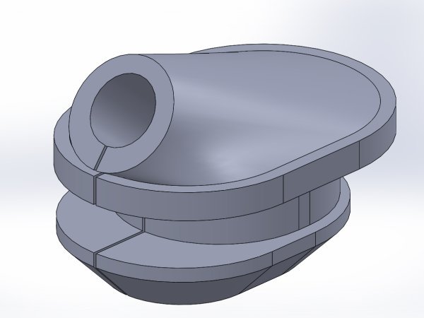 PS-L03 single cable stop guide render