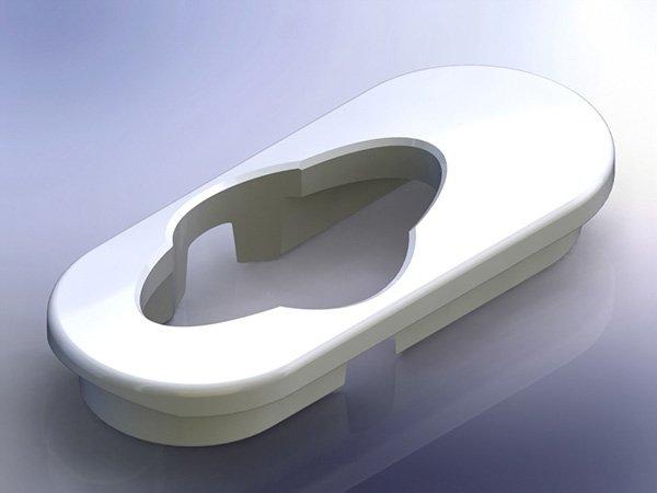 PS-L196 single cable stop guide render