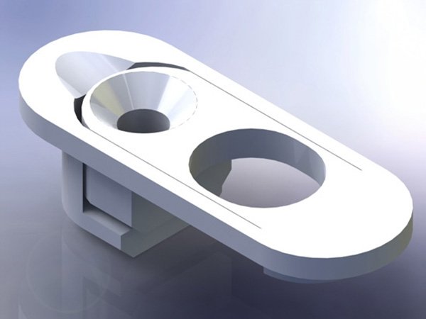 PS-L258 single cable stop guide render