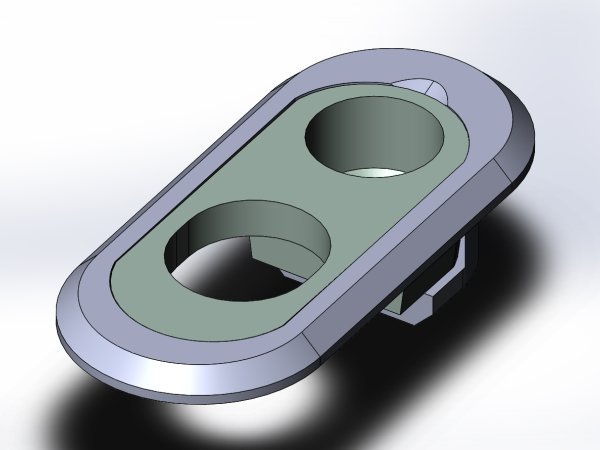 PS-L282 single cable stop guide render
