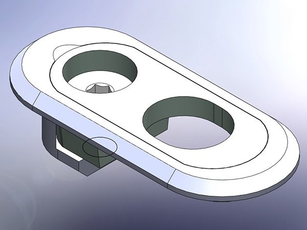 PS-L283 single cable stop guide render