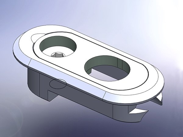 PS-L310 single cable stop guide render