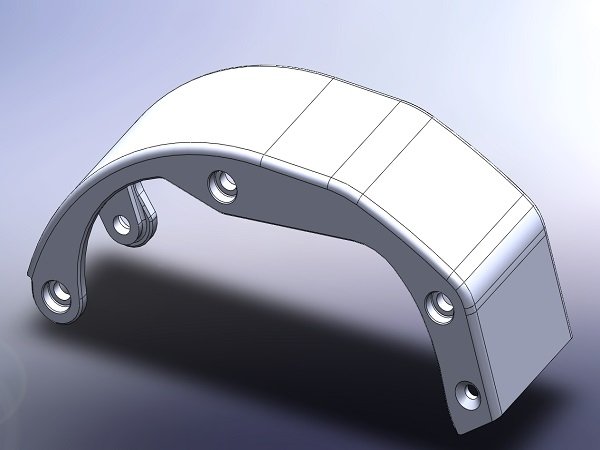 PS-R07 SHIMANO E8000 upper cover motor mount render