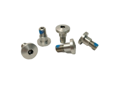 Suspension pivot bolts and axle hardware for bicycle frames