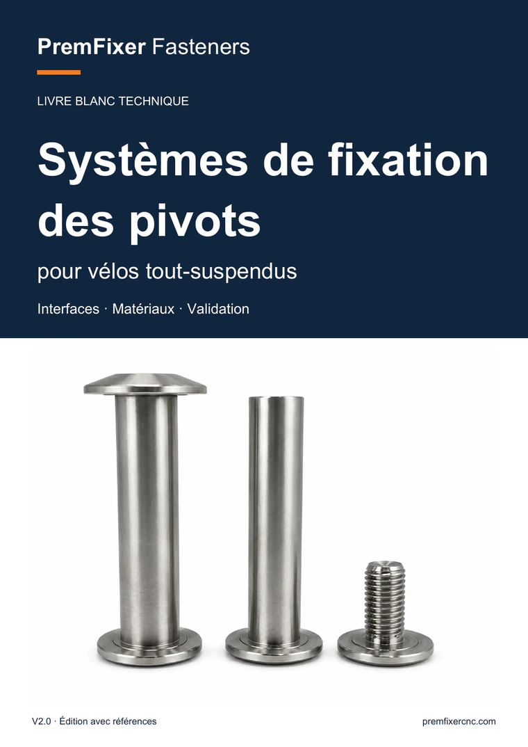 PremFixer Fasteners Couverture du livre blanc sur l'ingénierie des boulons de pivot