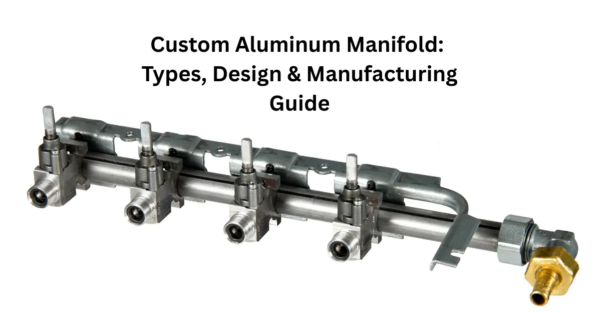 Precision machined custom aluminum pneumatic manifold