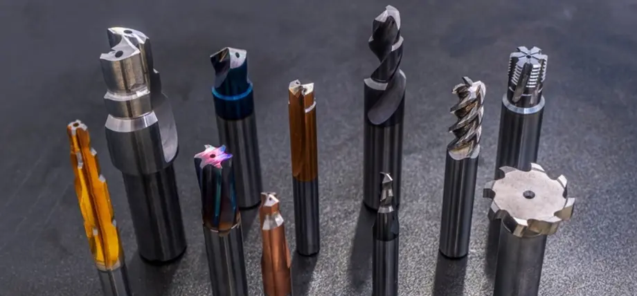 Collection of high-performance carbide end mills and cutters