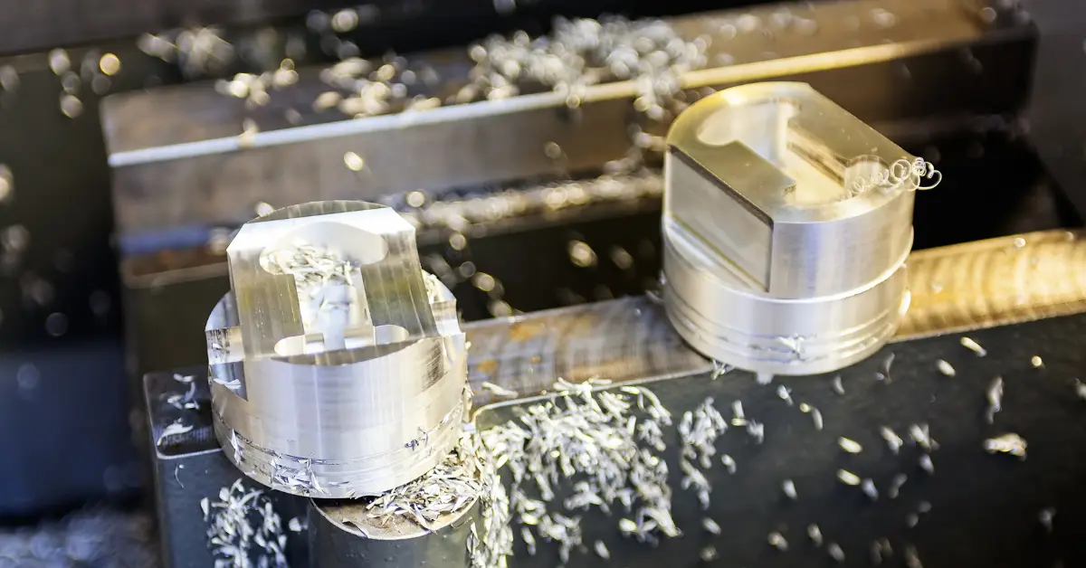 Two freshly machined pistons made from the best aluminum alloy for machining